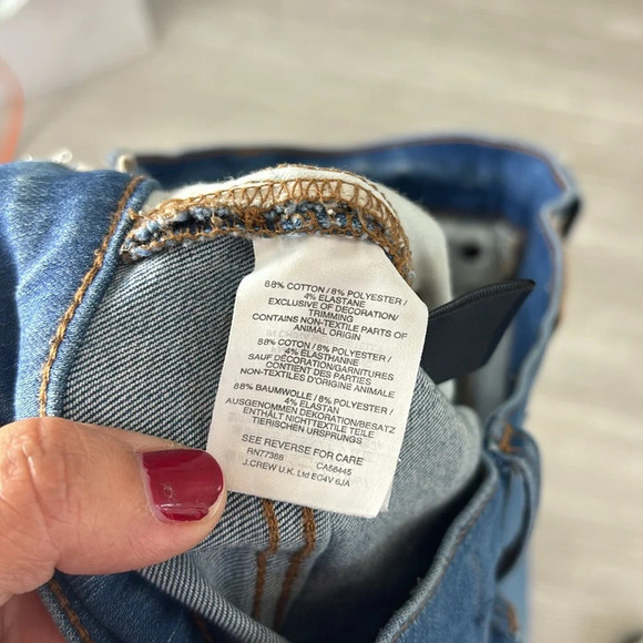 Madewell Cali Demi-Boot Jeans Button Fly Wide Flare Leg Distressed size 25 - Picture 9 of 16